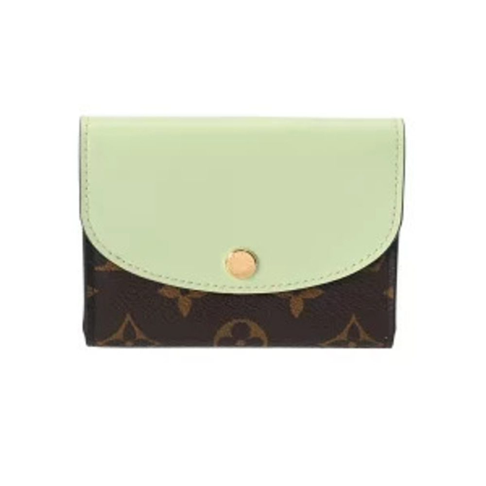 Louis Vuitton Monogram Portemonnaie Rosalie Spring Green Canvas coin case Wallet